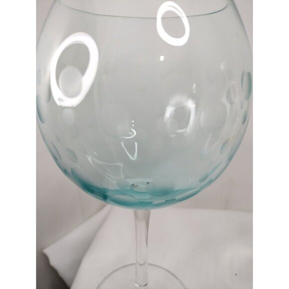 Set Of 3 Mikasa Cheers Pastel Large Balloon Wine Glasses Etched 9 1/2” - Picture 12 of 16
